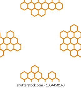 Seamless pattern of honeycomb