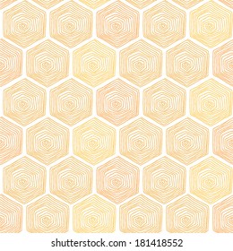 seamless pattern of honeycomb