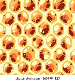 Seamless Pattern Honeycomb, Abstract Background