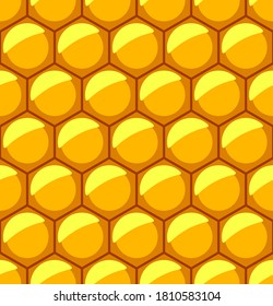 Seamless pattern of honeycomb cells