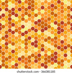 Seamless pattern of honeycomb mosaic. Vector illustration. Honeycomb mosaic pattern. Honeycomb mosaic seamless. Honeycomb mosaic illustration.
