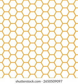 Seamless pattern as honeycomb structure of honey