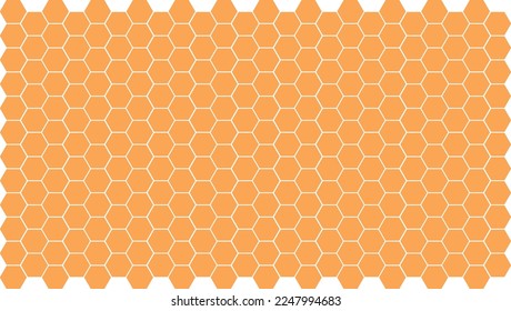 Seamless pattern with honeycombs background