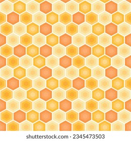 Seamless pattern with honeycombs. Geometric background. Vector illustration. Design for web, wrapping, wallpaper, cover, textile, fabric print fashion