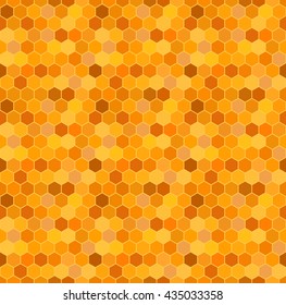 Seamless pattern with honeycombs. Geometric vibrant background with hexagons. Vector illustration.