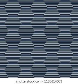 Seamless pattern. Horizontal abstract lines. Vector illustration.