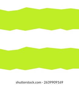 Seamless pattern of horizontal abstract white stripes on a green background