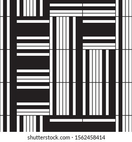 Seamless pattern with horizontal black bands.