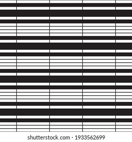 Seamless pattern with horizontal black lines