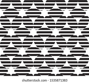 Seamless pattern with horizontal black lines(ellipse).The ratio black:white (thickness) is 55:34 which means 1.6, meaning the Fibonacci ratio (the golden number).