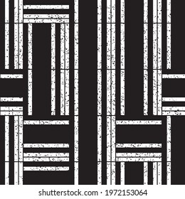 Seamless pattern with horizontal black streaks. Seamless vector illustration eps 10.