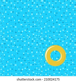 The seamless pattern with horizontal lines and squares. Looks like swimming pool.