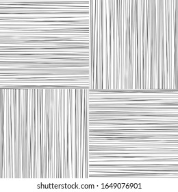 Seamless pattern with horizontal and vertical black segments