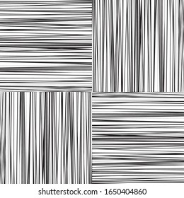 Seamless pattern with horizontal and vertical black segments (variable thicknesses)