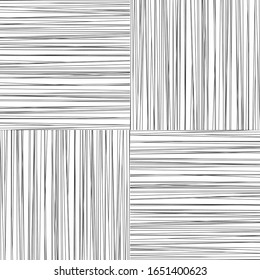 Seamless pattern with horizontal and vertical black segments