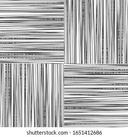 Seamless pattern with horizontal and vertical black segments