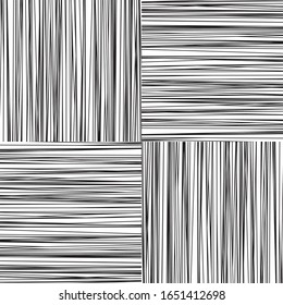 Seamless pattern with horizontal and vertical black segments