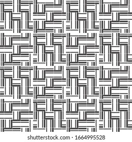 Seamless pattern with horizontal and vertical black segments