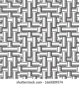 Seamless pattern with horizontal and vertical black segments