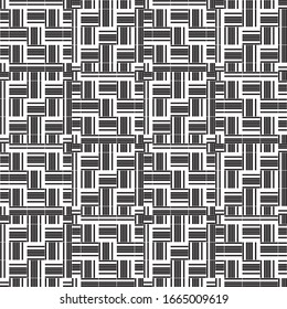Seamless pattern with horizontal and vertical black segments