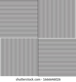 Seamless pattern with horizontal and vertical black segments