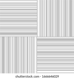 Seamless pattern with horizontal and vertical black segments