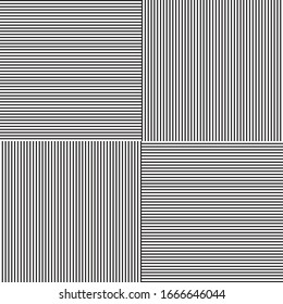 Seamless pattern with horizontal and vertical black segments
