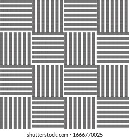 Seamless pattern with horizontal and vertical black segments