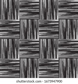 Seamless pattern with horizontal and vertical black segments