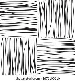 Seamless pattern with horizontal and vertical black segments