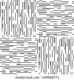 Seamless pattern with horizontal and vertical black segments