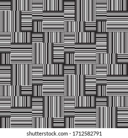 Seamless pattern with horizontal and vertical black segments