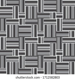 Seamless pattern with horizontal and vertical black segments