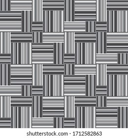 Seamless pattern with horizontal and vertical black segments