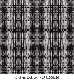 Seamless pattern with horizontal and vertical black segments