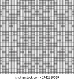 Seamless pattern with horizontal and vertical black segments