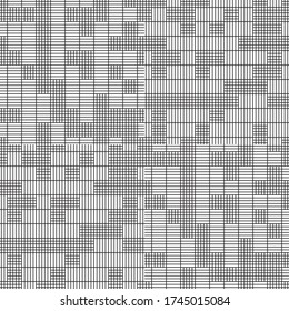 Seamless pattern with horizontal and vertical black segments