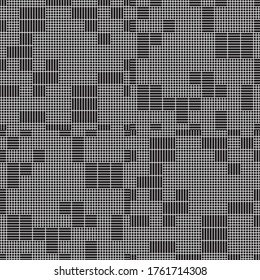 Seamless pattern with horizontal and vertical black segments