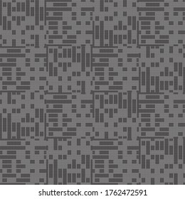 Seamless pattern with horizontal and vertical black segments