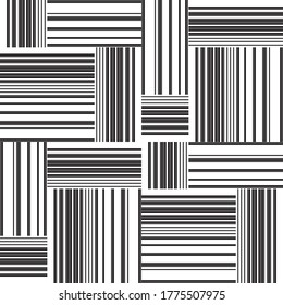 Seamless pattern with horizontal and vertical black segments