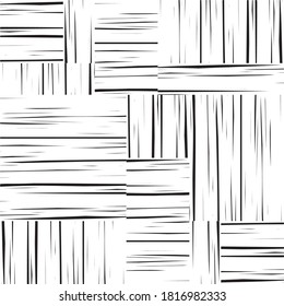 Seamless pattern with horizontal and vertical black segments