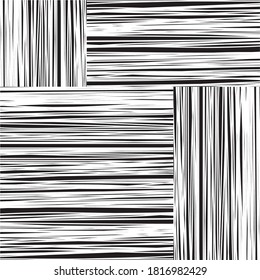 Seamless pattern with horizontal and vertical black segments