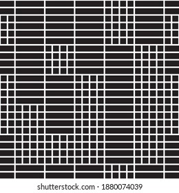 Seamless pattern with horizontal and vertical black bands