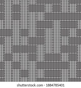 Seamless pattern with horizontal and vertical black segments