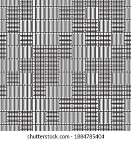 Seamless pattern with horizontal and vertical black segments