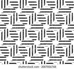 Seamless pattern with horizontal and vertical black bands_ellipse_. Seamless vector illustration eps 10.