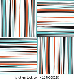 Seamless pattern with horizontal and vertical colored segments