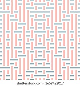Seamless pattern with horizontal and vertical colored segments