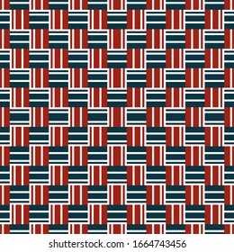 Seamless pattern with horizontal and vertical colored segments