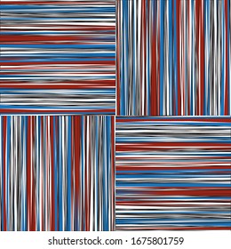 Seamless pattern with horizontal and vertical colored segments